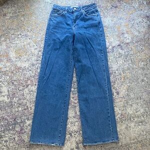 Just Black Denim made in the USA Women's Straight Leg Blue Jeans